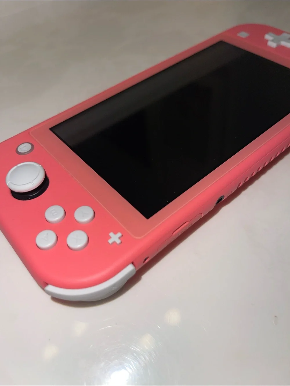 🪸Nintendo Switch Coral Pink Handheld Gaming Console with Black Charger- LIKE NEW